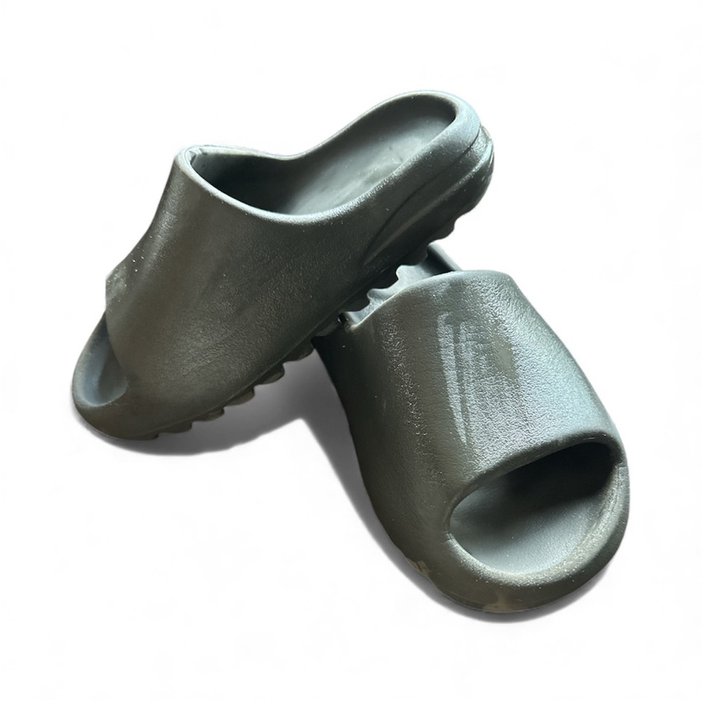 Stylish Dark Gray Slide Sandals